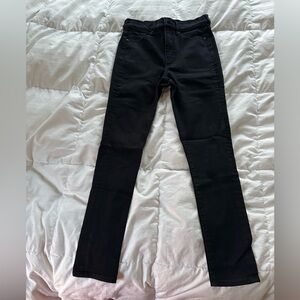 Express high waisted black skinny jeans